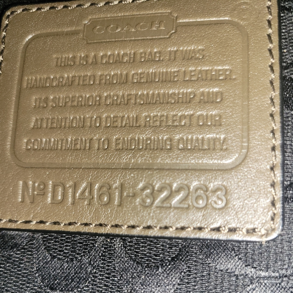 Olive Green Coach Satchel - Picture 11 of 11